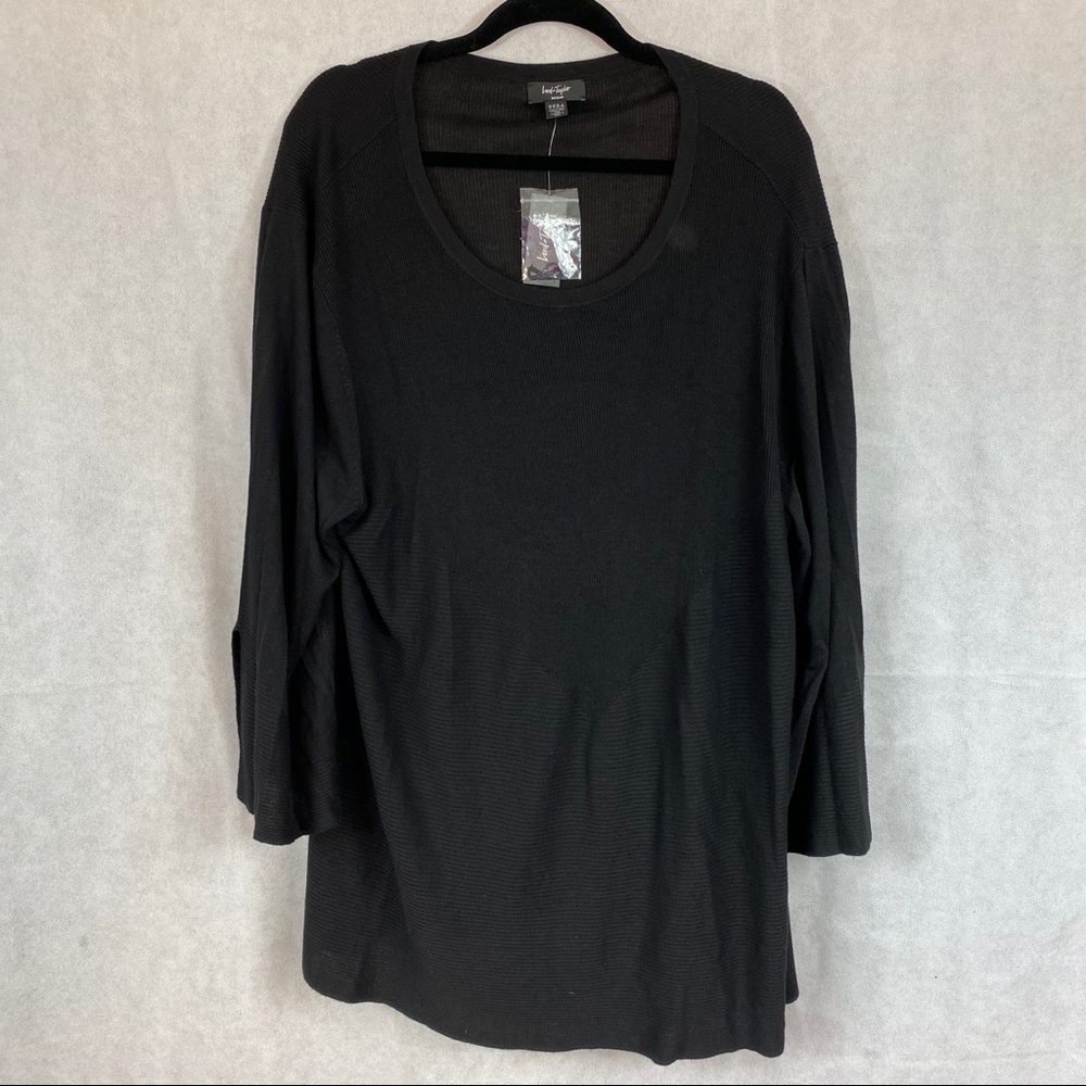 Lord & Taylor black knit top